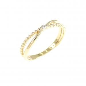 K18YG ダイヤモンド ピンキー リング 0.01CT