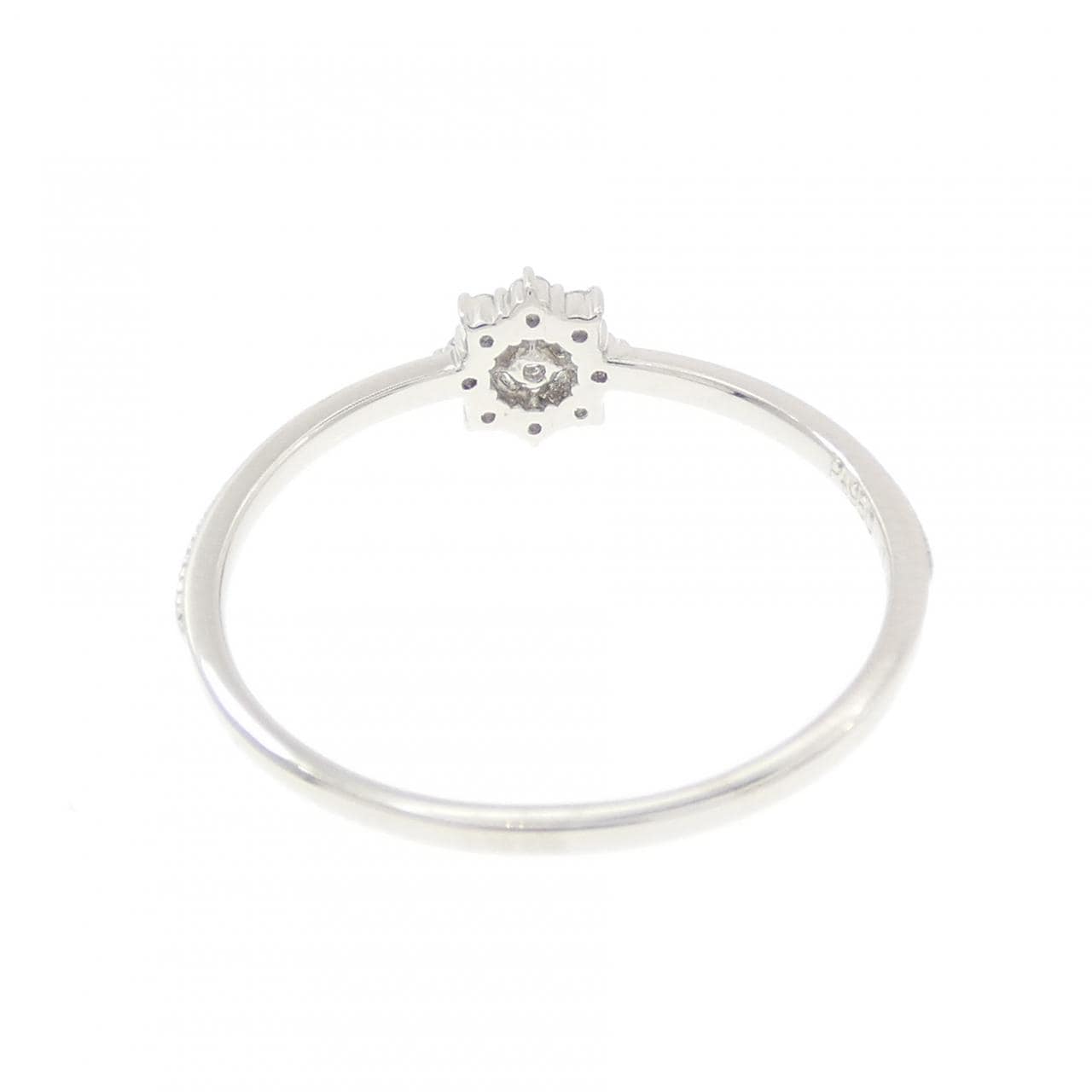 PT950 フラワー ダイヤモンド リング 0.08CT