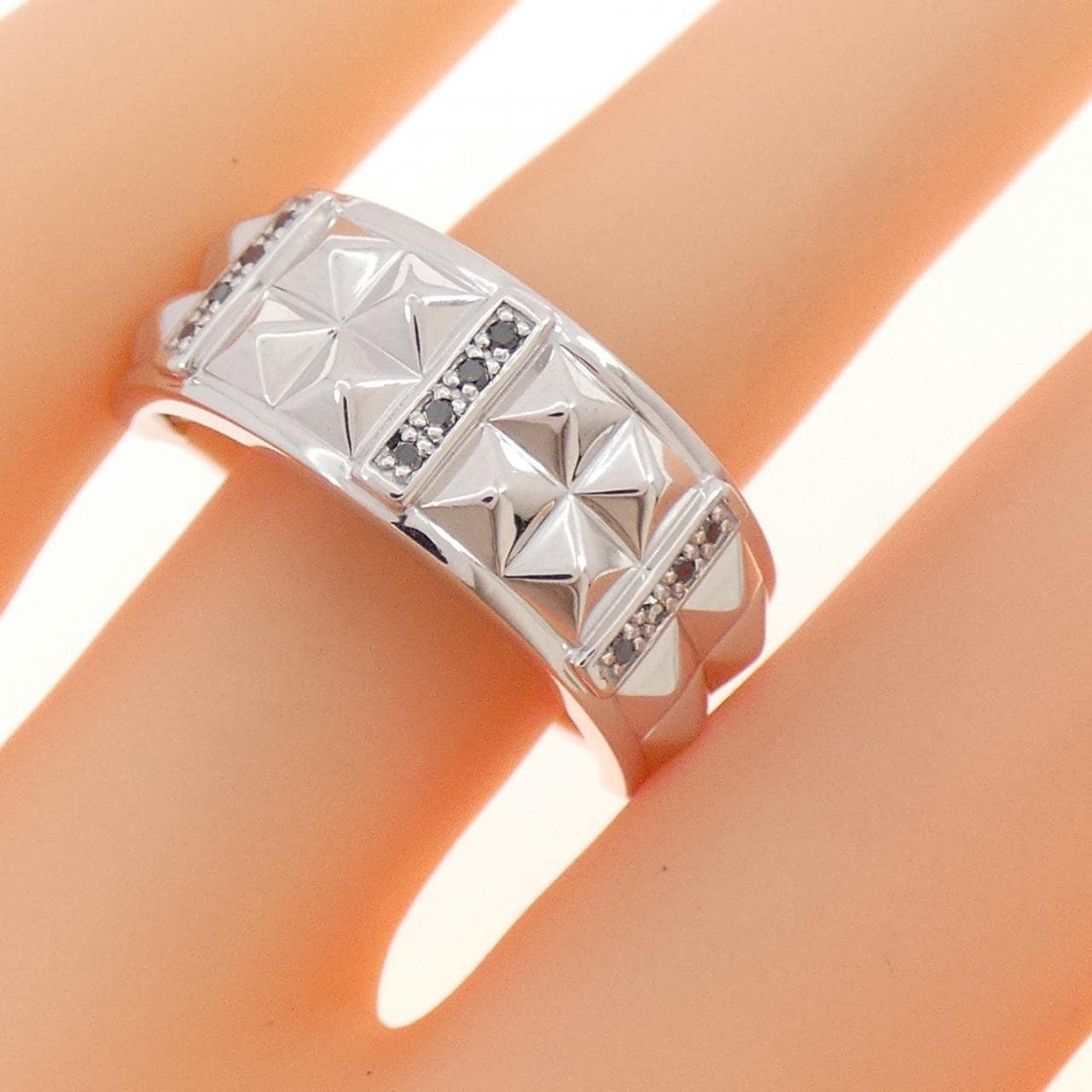 K18WG ダイヤモンド リング 0.06CT