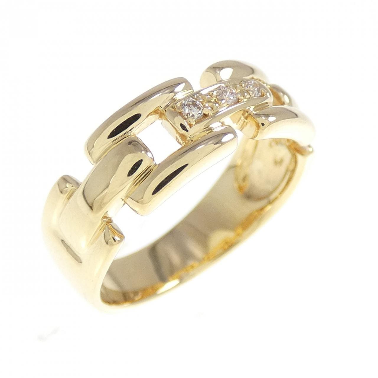 K18YG ダイヤモンド リング 0.03CT