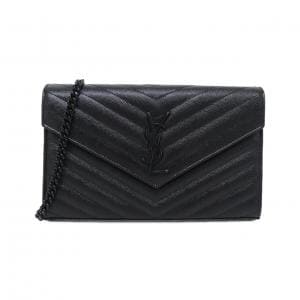 サンローラン 377828 BOW05 チェーンウォレット