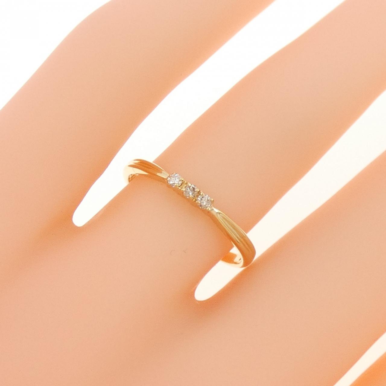 K18YG ダイヤモンド リング 0.05CT