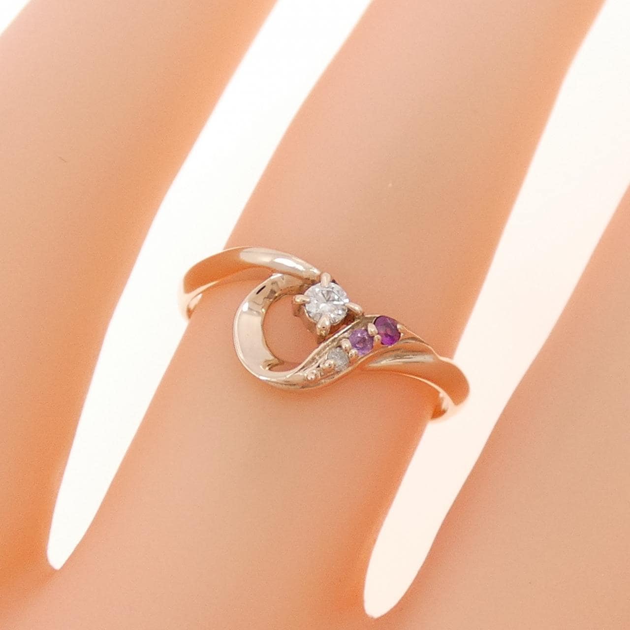 K10PG カラーストーン リング