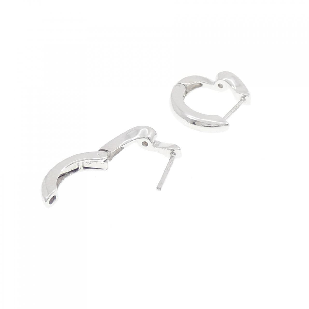 K18WG ダイヤモンド ピアス 0.10CT