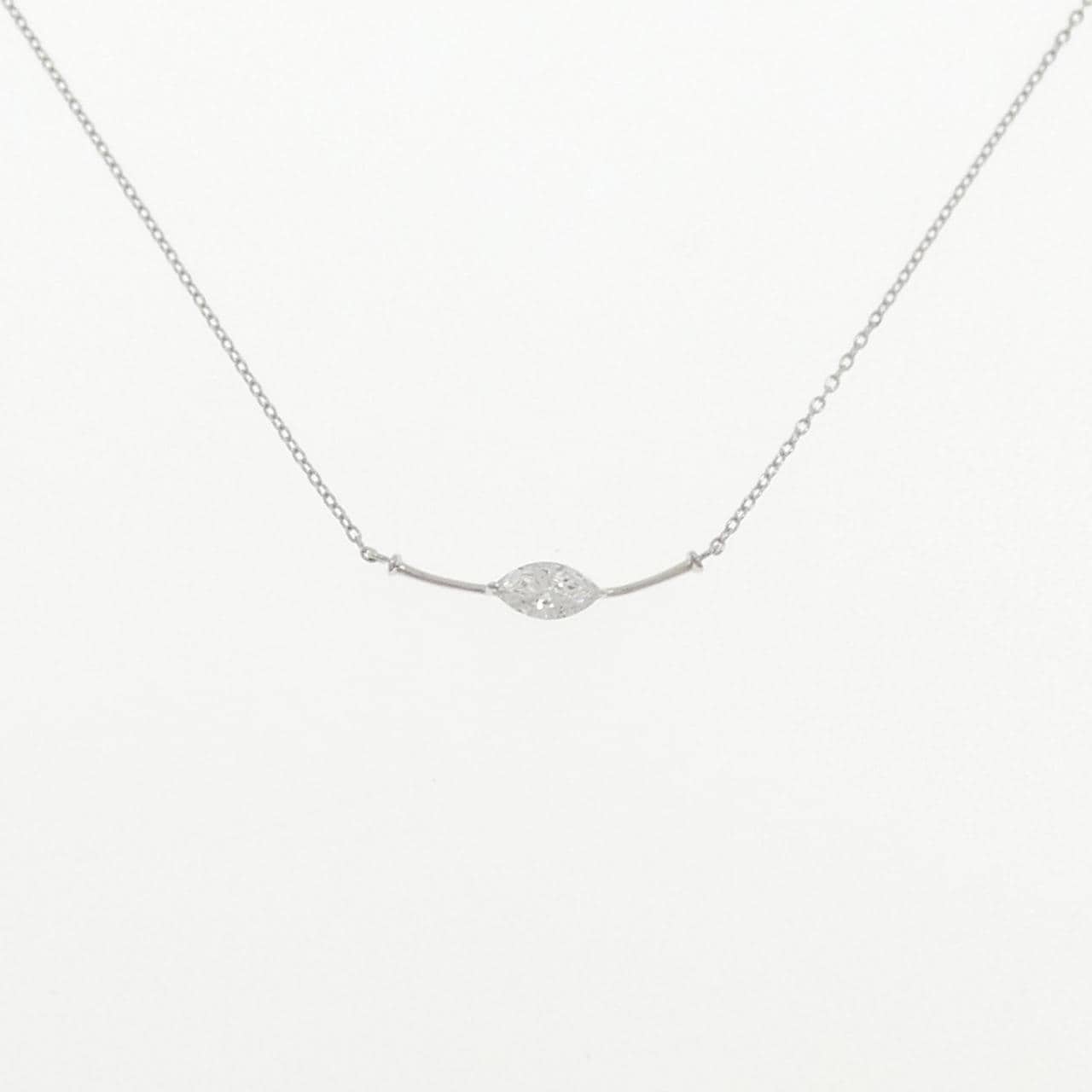 K18WG ダイヤモンド ネックレス 0.15CT