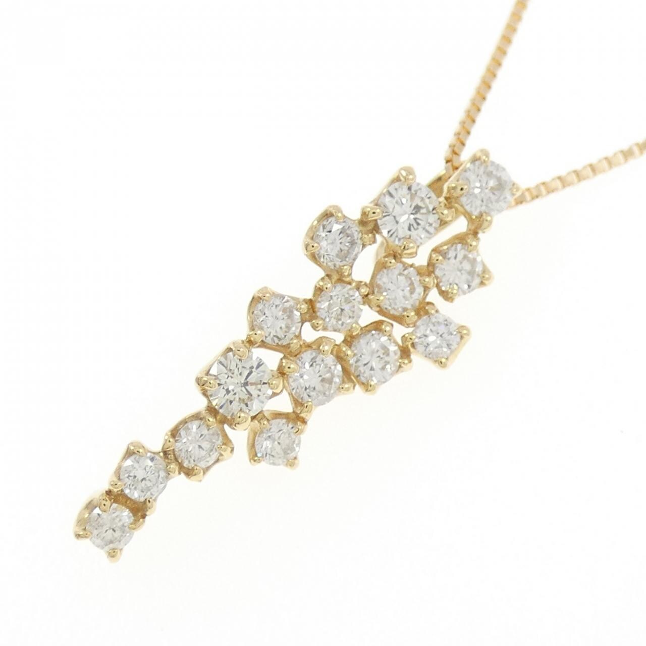 K18YG ダイヤモンド ネックレス 0.65CT