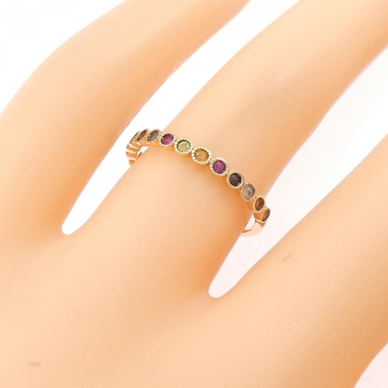 K10YG カラーストーン リング