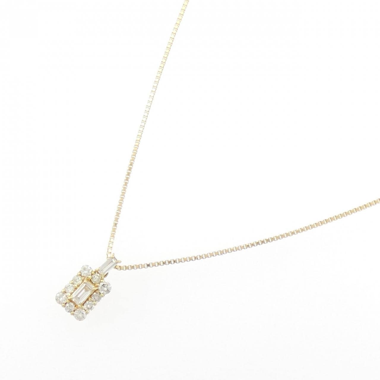 K18YG ダイヤモンド ネックレス 0.38CT