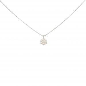 PT900/PT850 ソリティア ダイヤモンド ネックレス 0.30CT