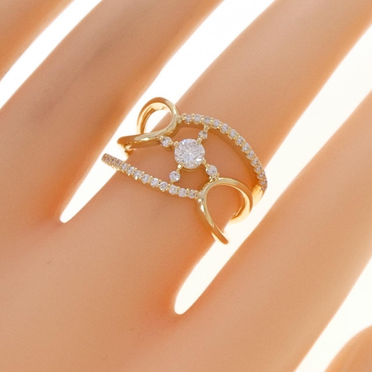 K18YG ダイヤモンド リング 0.228CT