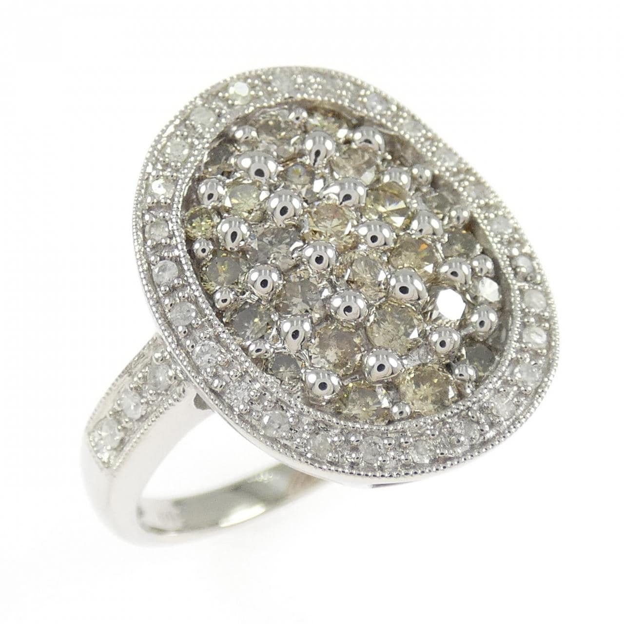 K18WG ダイヤモンド リング 1.00CT