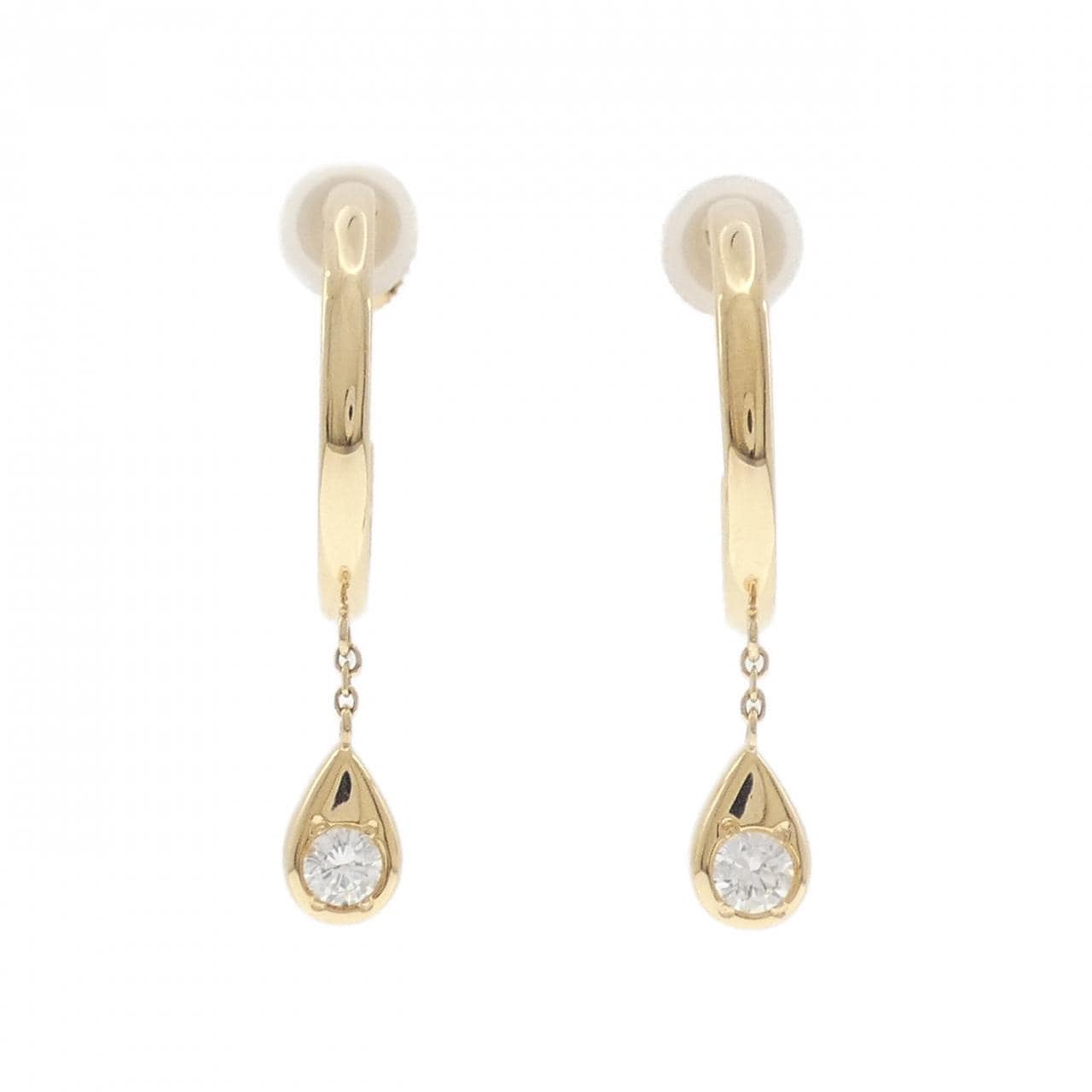 K18YG ダイヤモンド イヤリング 0.45CT