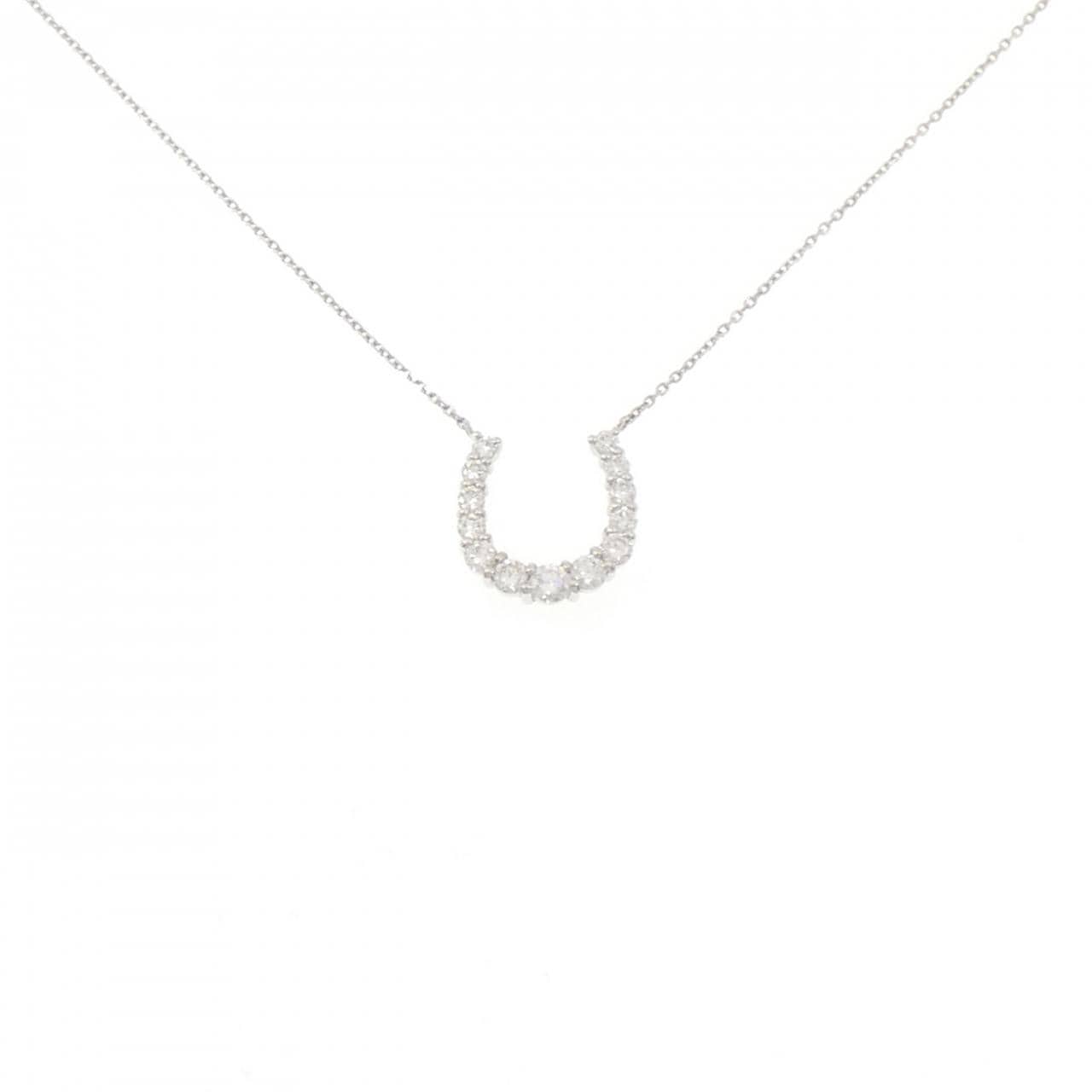 PT900/PT850 ホースシュー ダイヤモンド ネックレス 0.50CT