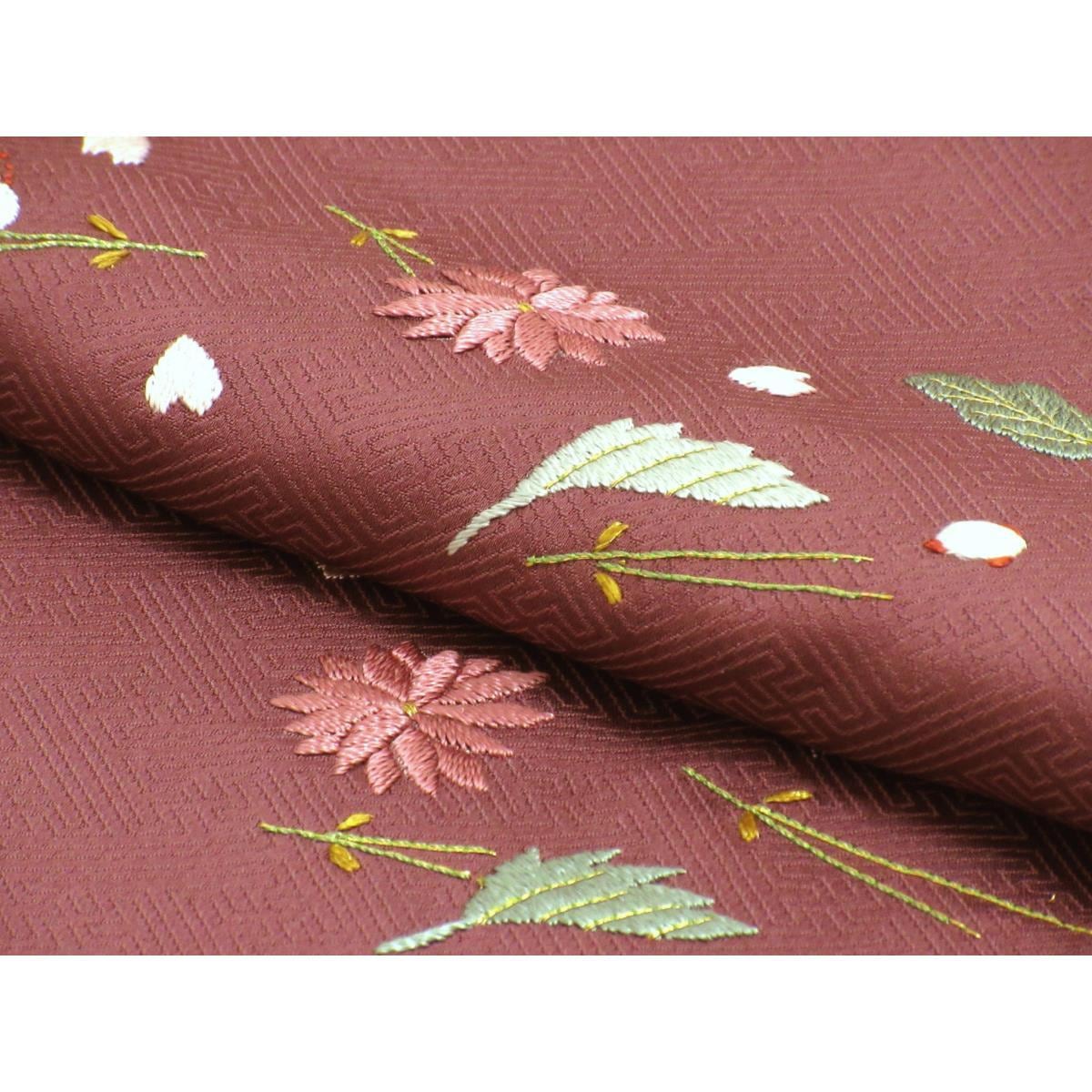 【未使用品】訪問着　刺繍加工　身幅２Ｌ寸