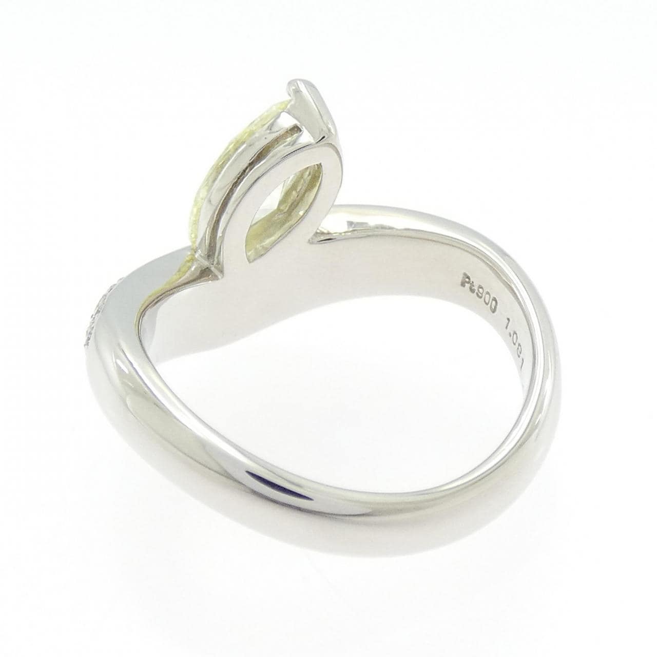 PT900 ダイヤモンド リング 1.081CT FLY I1 マーキスカット