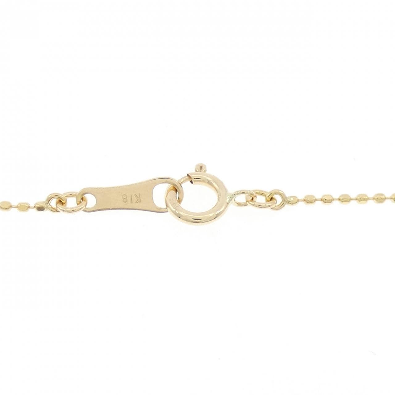 K18YG イニシャルK ダイヤモンド ネックレス 0.08CT