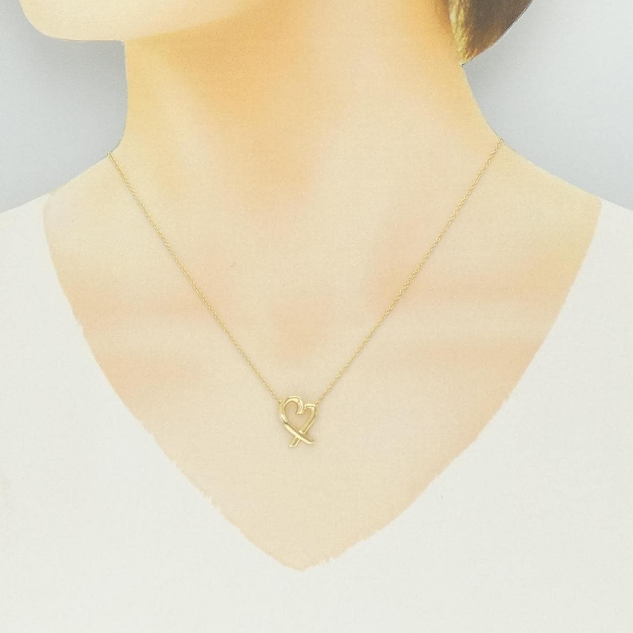 ティファニー ラビングハート スモール ネックレス