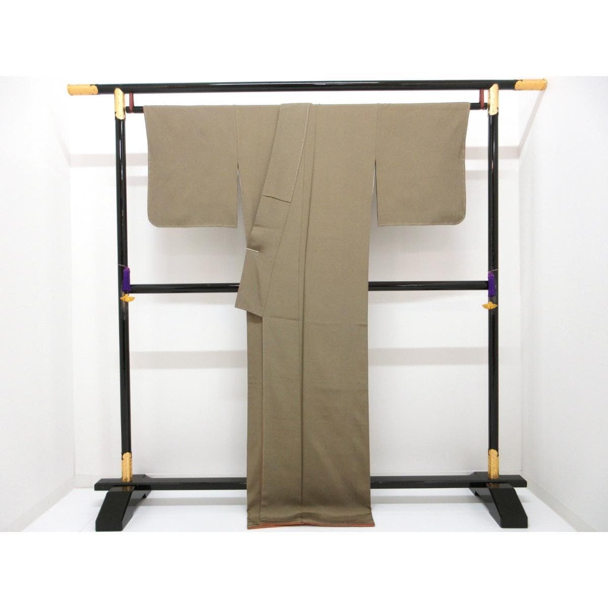 【未使用品】小紋　江戸小紋　鮫　横木瓜　身幅Ｌ寸