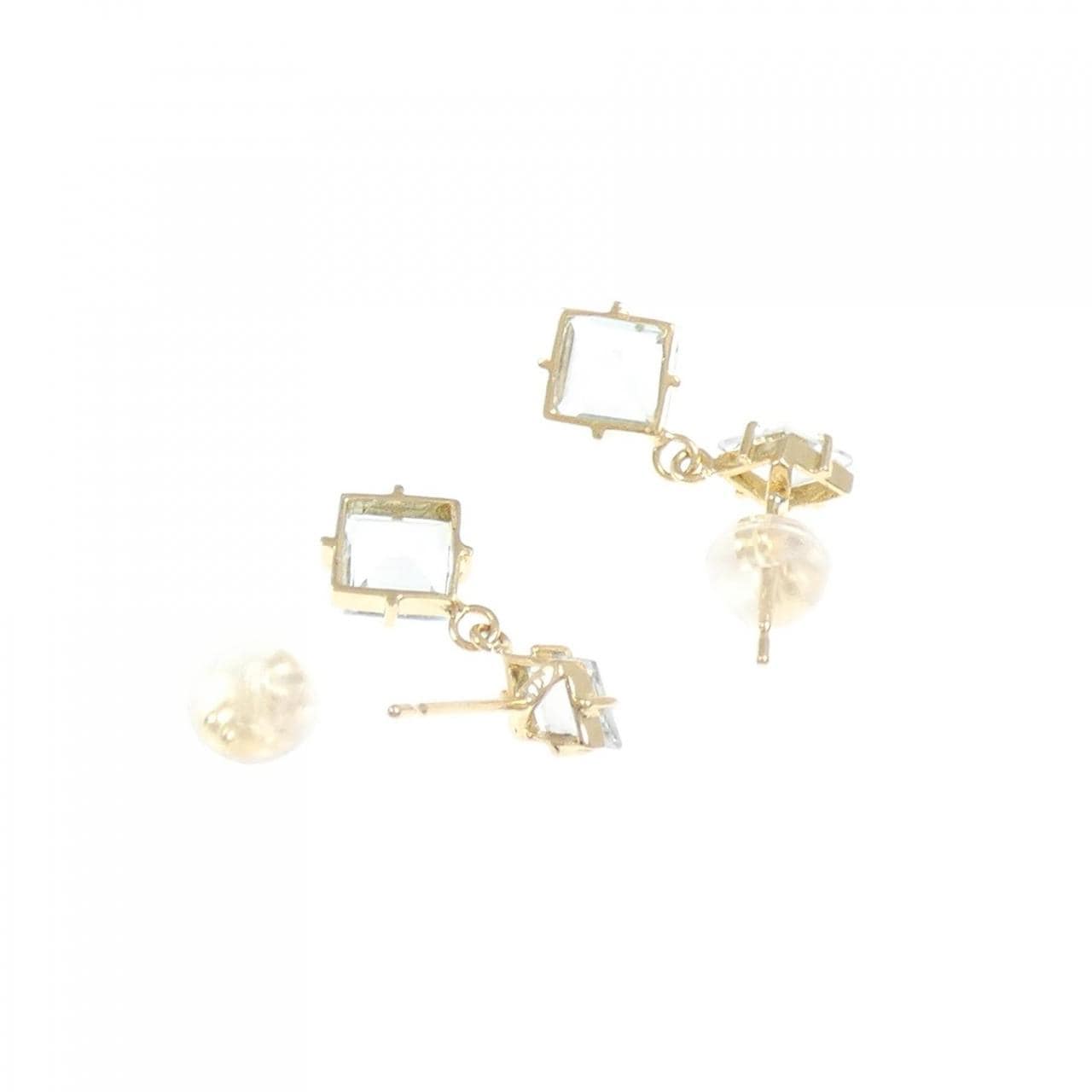 K18YG ブルートパーズ ピアス