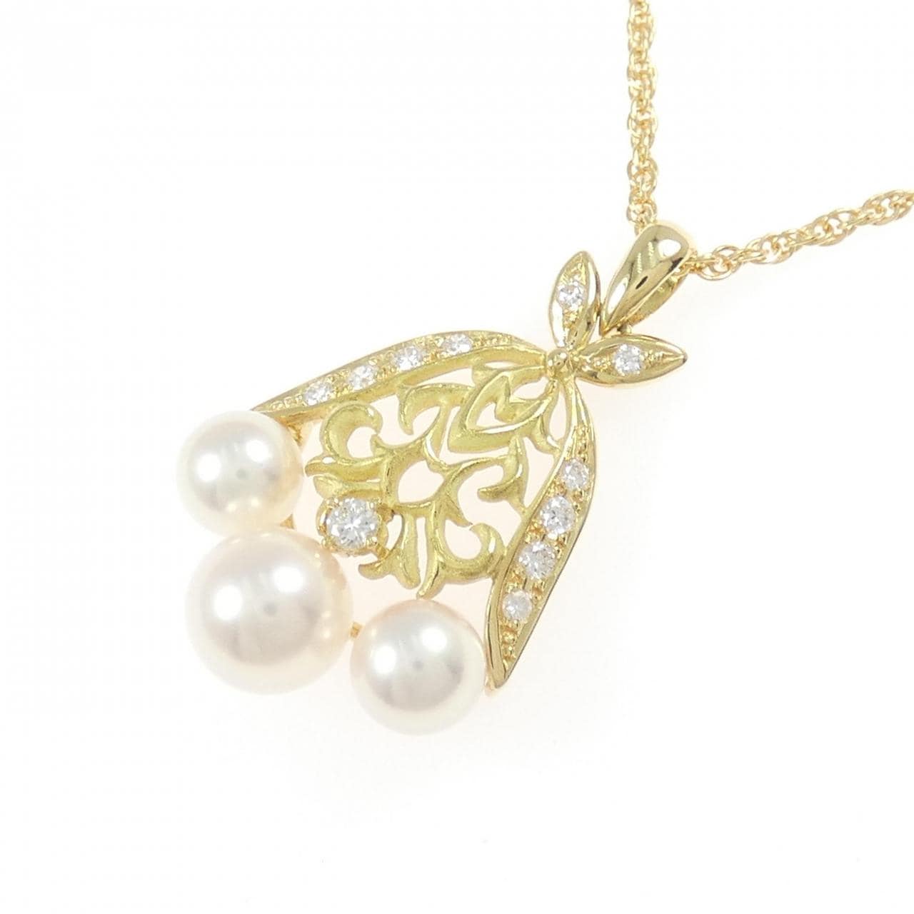 K18YG アコヤパール ネックレス