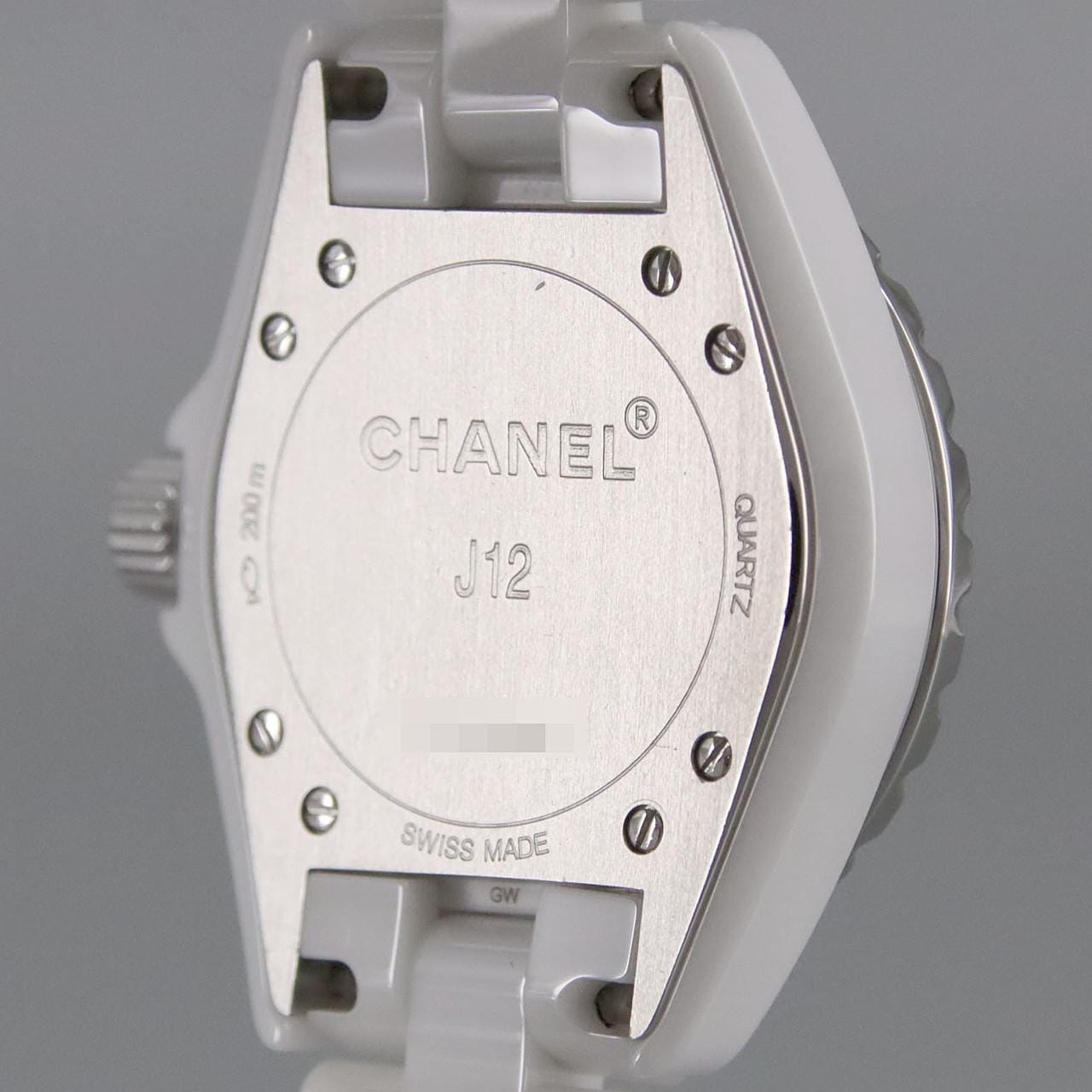 シャネル J12 33mmセラミック･12P H1628 セラミック クォーツ