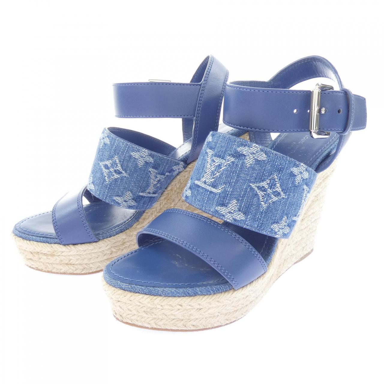 ルイヴィトン LOUIS VUITTON モノグラムデニム スターボードライン サンダル