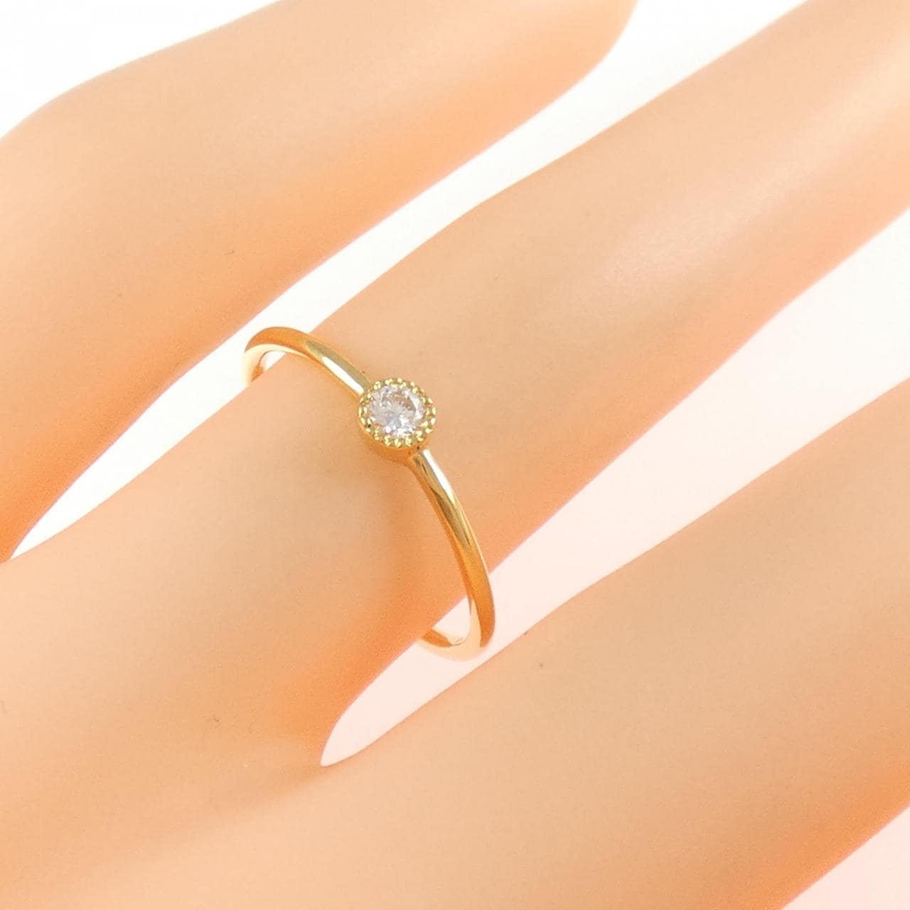 K22YG ダイヤモンド リング 0.07CT