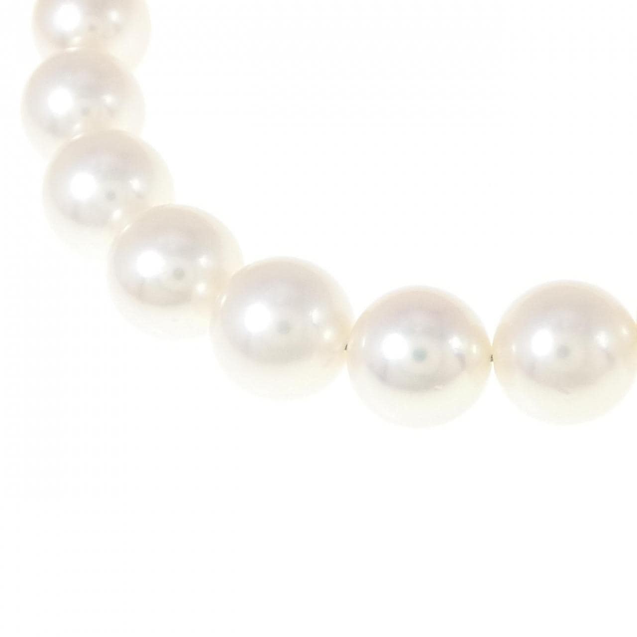 Silver clasp Akoya pearl necklace 7mm