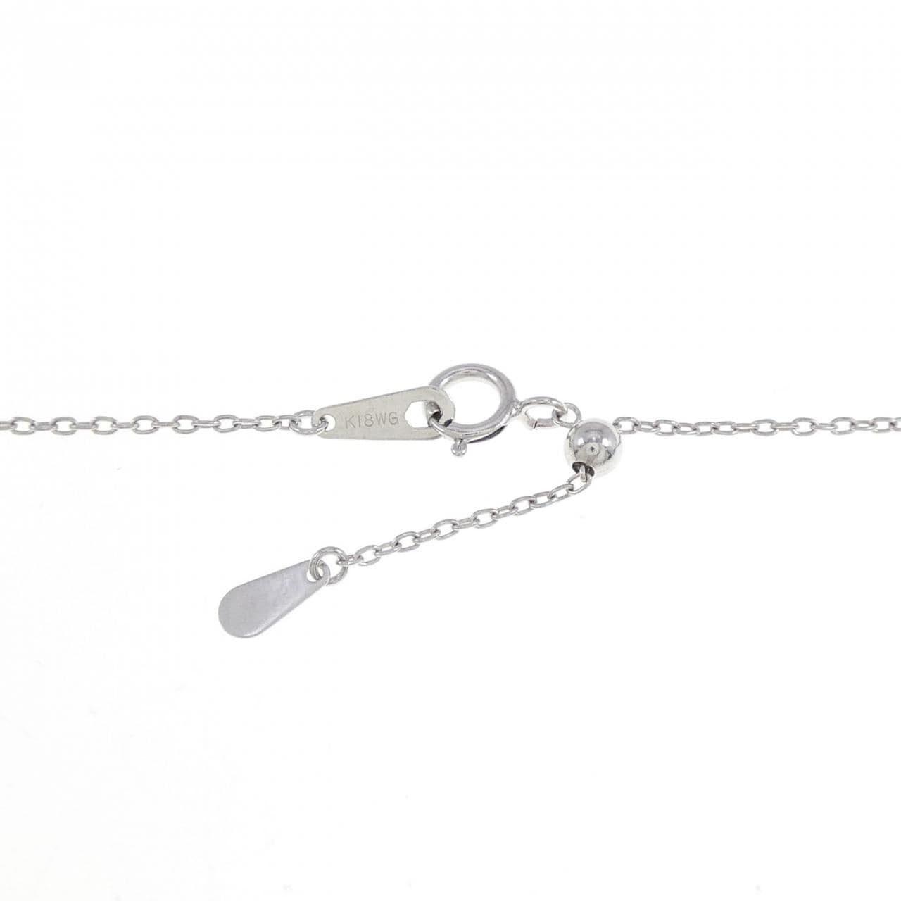 K18WG ダイヤモンド ネックレス 0.08CT