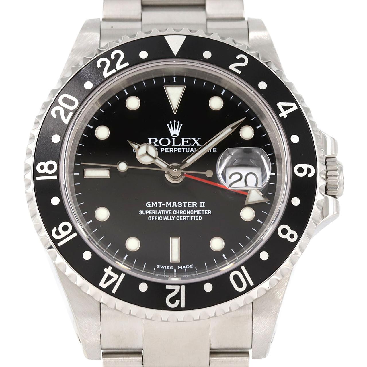 ロレックス GMTマスターⅡ 16710 SS 自動巻 K番