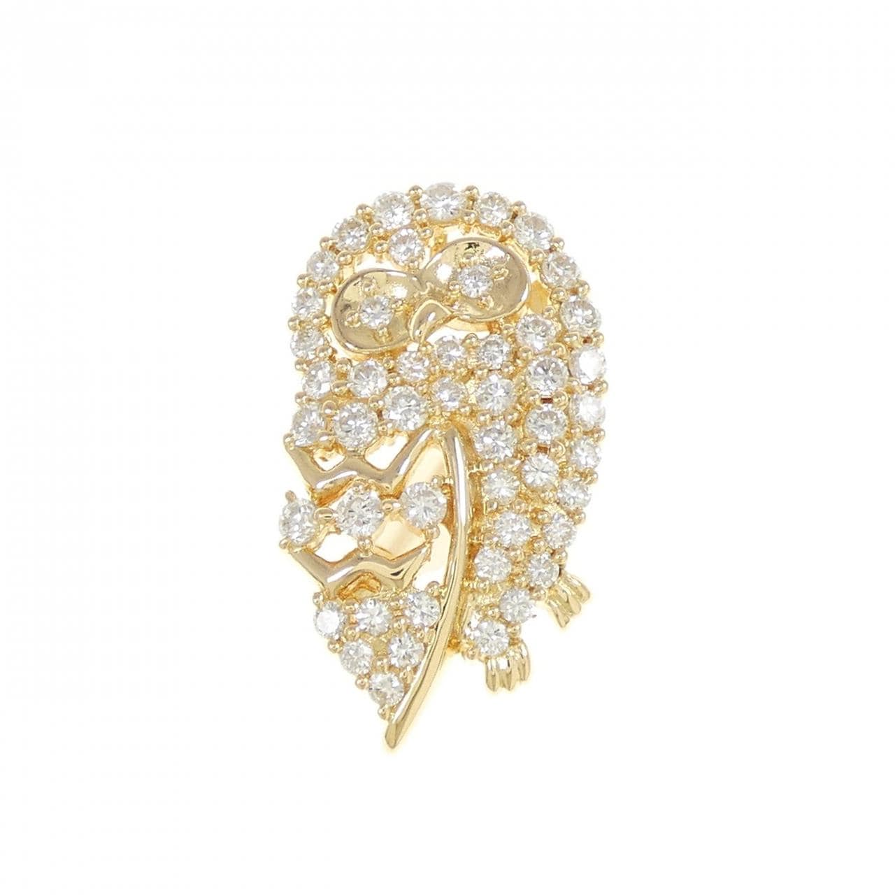 タサキ ダイヤモンド ブローチ 0.98CT