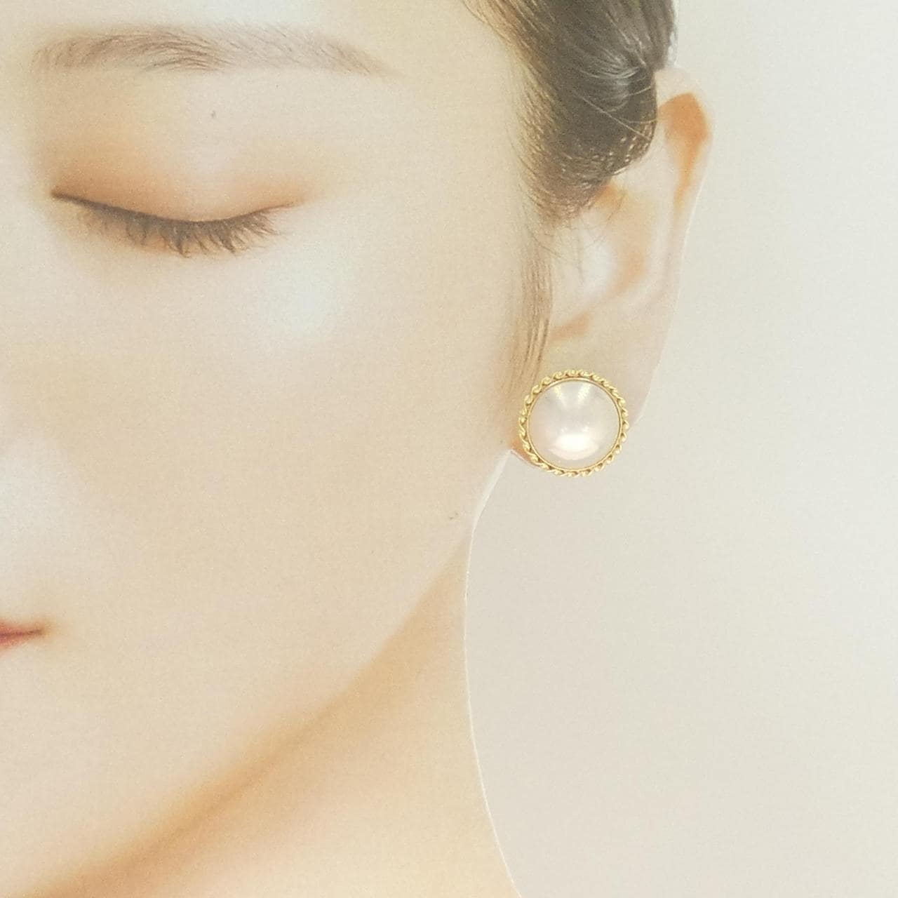 K18YG マベパール ピアス