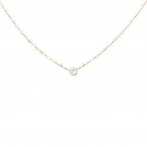 K18YG ソリティア ダイヤモンド ネックレス 0.191CT