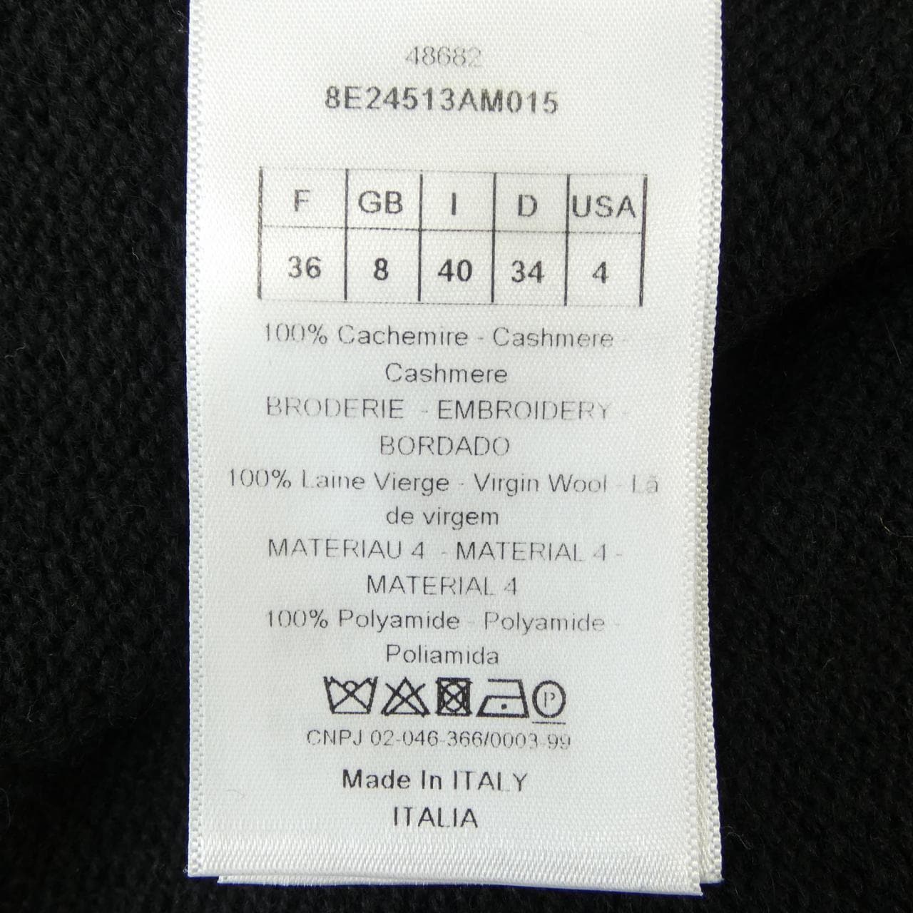 クリスチャンディオール CHRISTIAN DIOR NIKE DE SAINT PHALLE 8E24513AM015 ニット