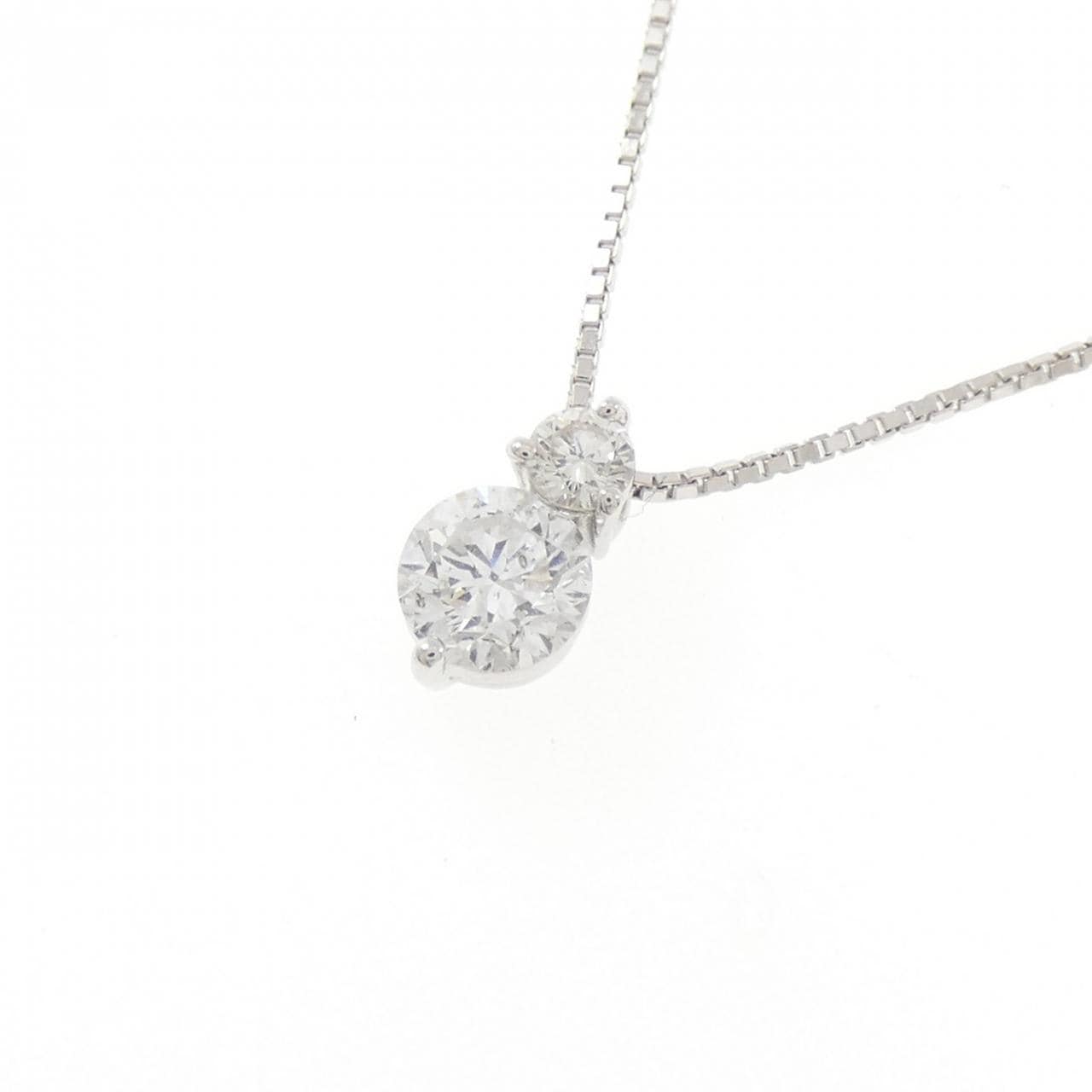 K18WG ダイヤモンド ネックレス 0.43CT