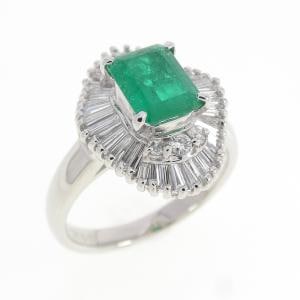 PT900 エメラルド リング 0.85CT