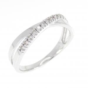 K18WG ダイヤモンド リング 0.13CT