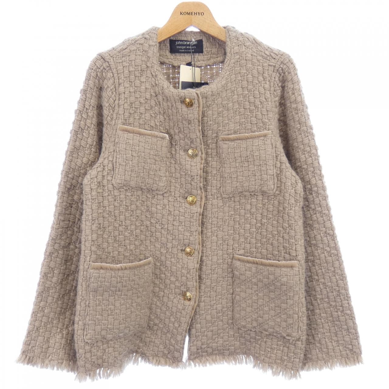 ジョンブラニガン John branigan ノーカラージャケット