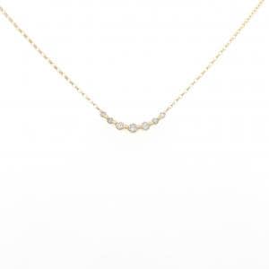 K18YG ダイヤモンド ネックレス 0.12CT