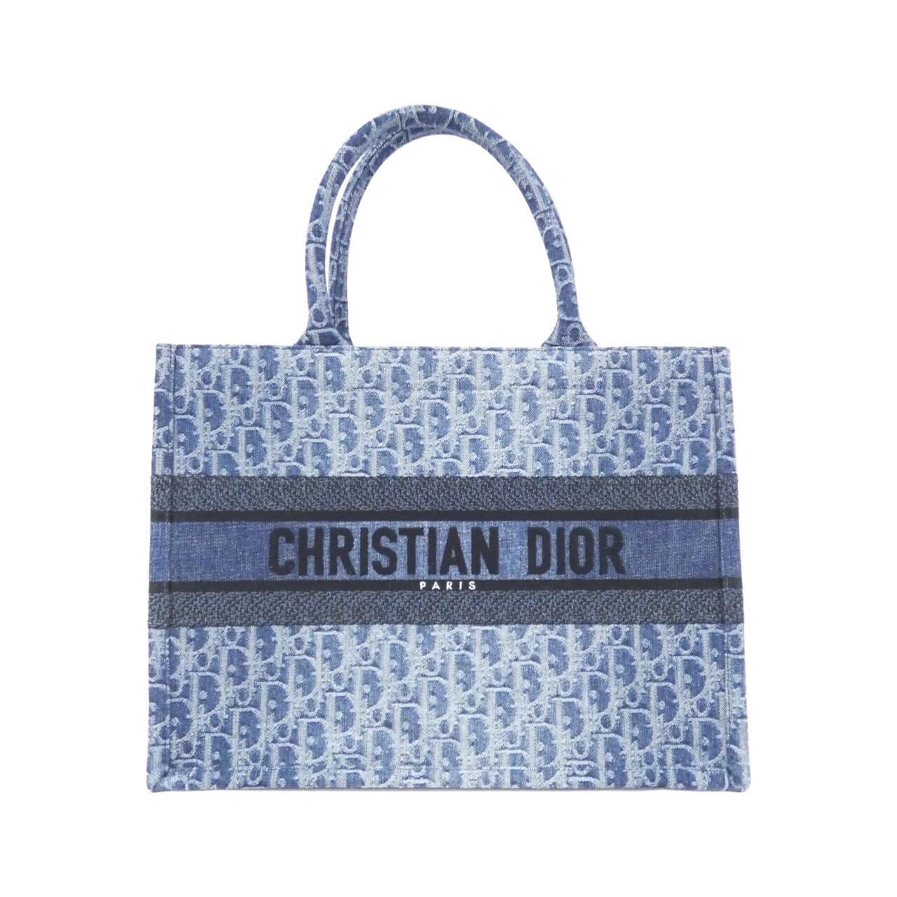 【未使用品】クリスチャンディオール DENIM DIOR OBLIQUE ディオール ブック トート ミディアム M1296ZEGC バッグ