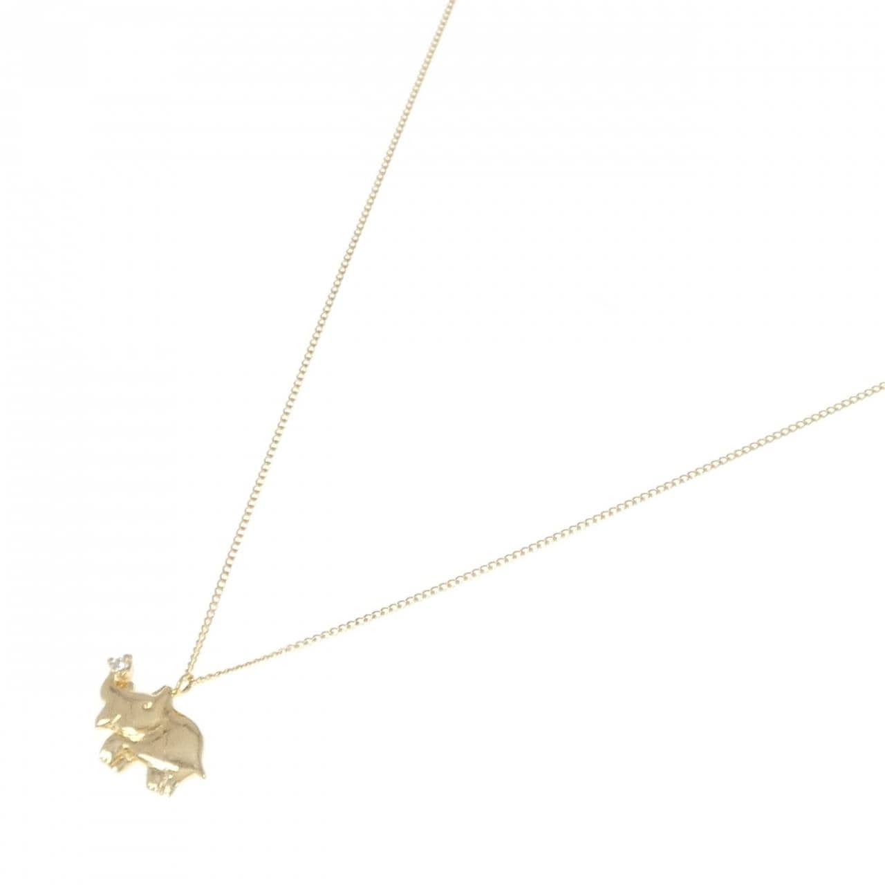 K18YG ダイヤモンド ネックレス 0.01CT