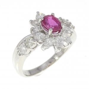 PT900 ルビー リング 0.73CT
