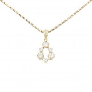 K18YG/750YG/750WG ダイヤモンド ネックレス 1.03CT