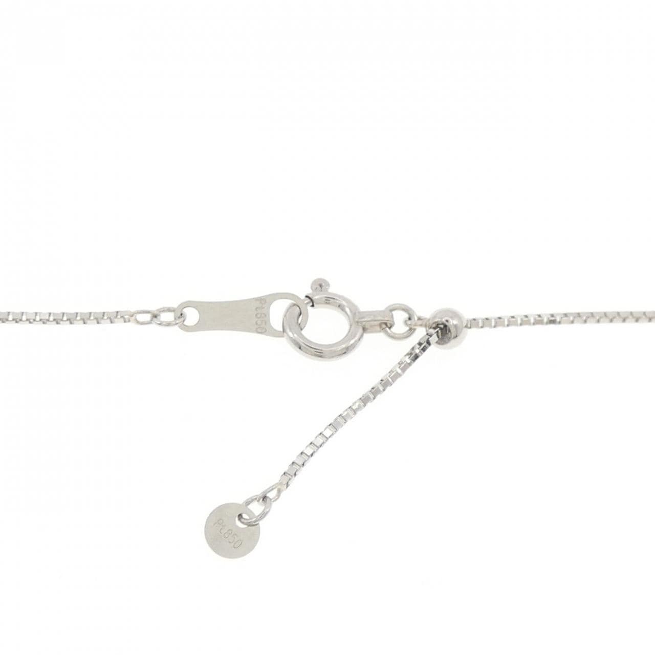 PT900/PT850 フラワー ダイヤモンド ネックレス 0.54CT