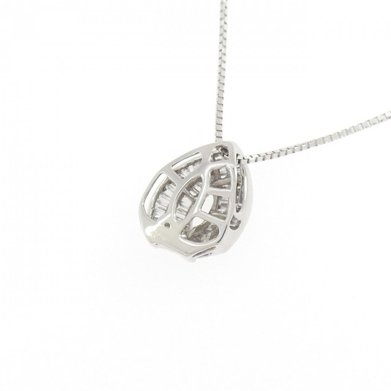 K18WG ダイヤモンド ネックレス 0.22CT