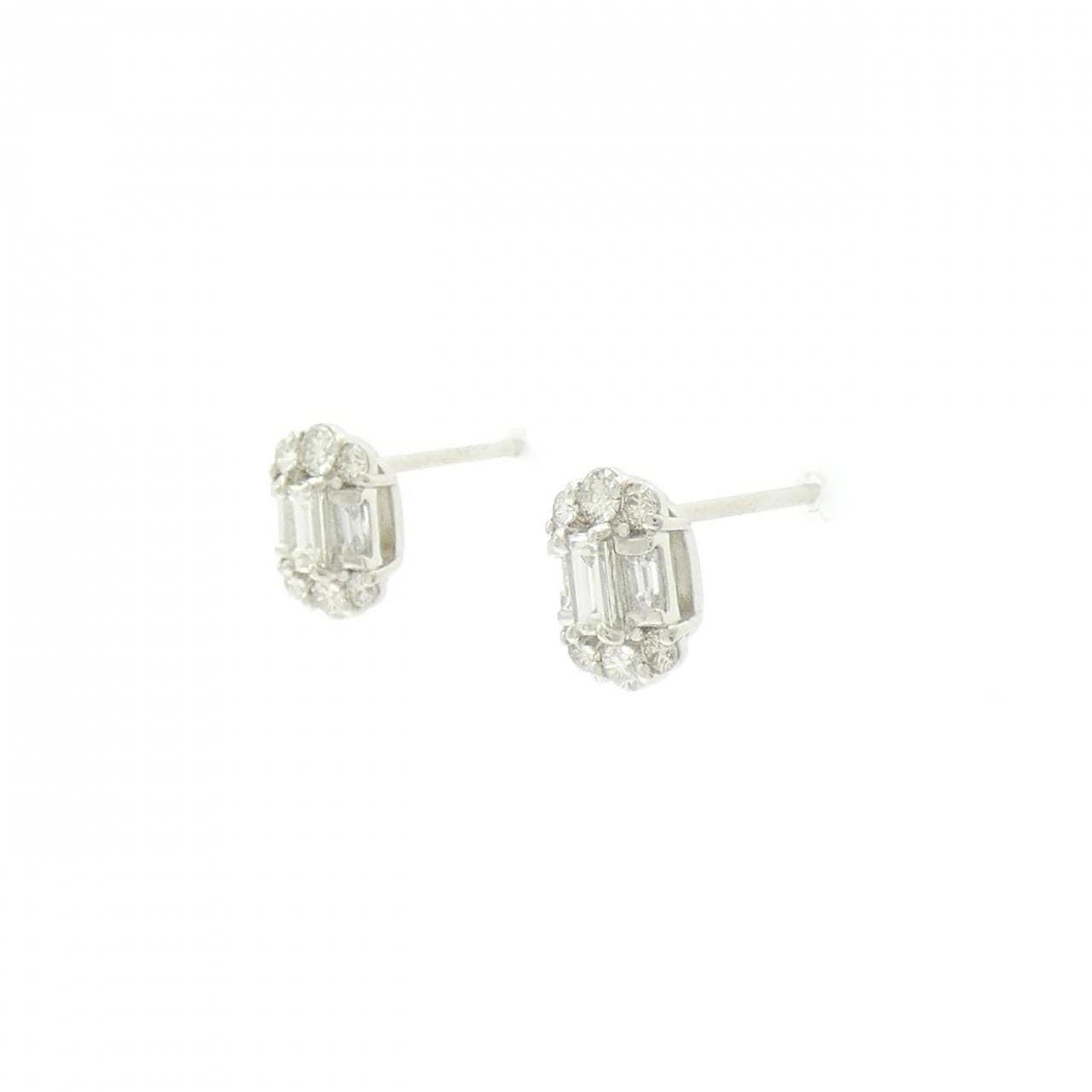 PT900 ダイヤモンド ピアス 0.40CT