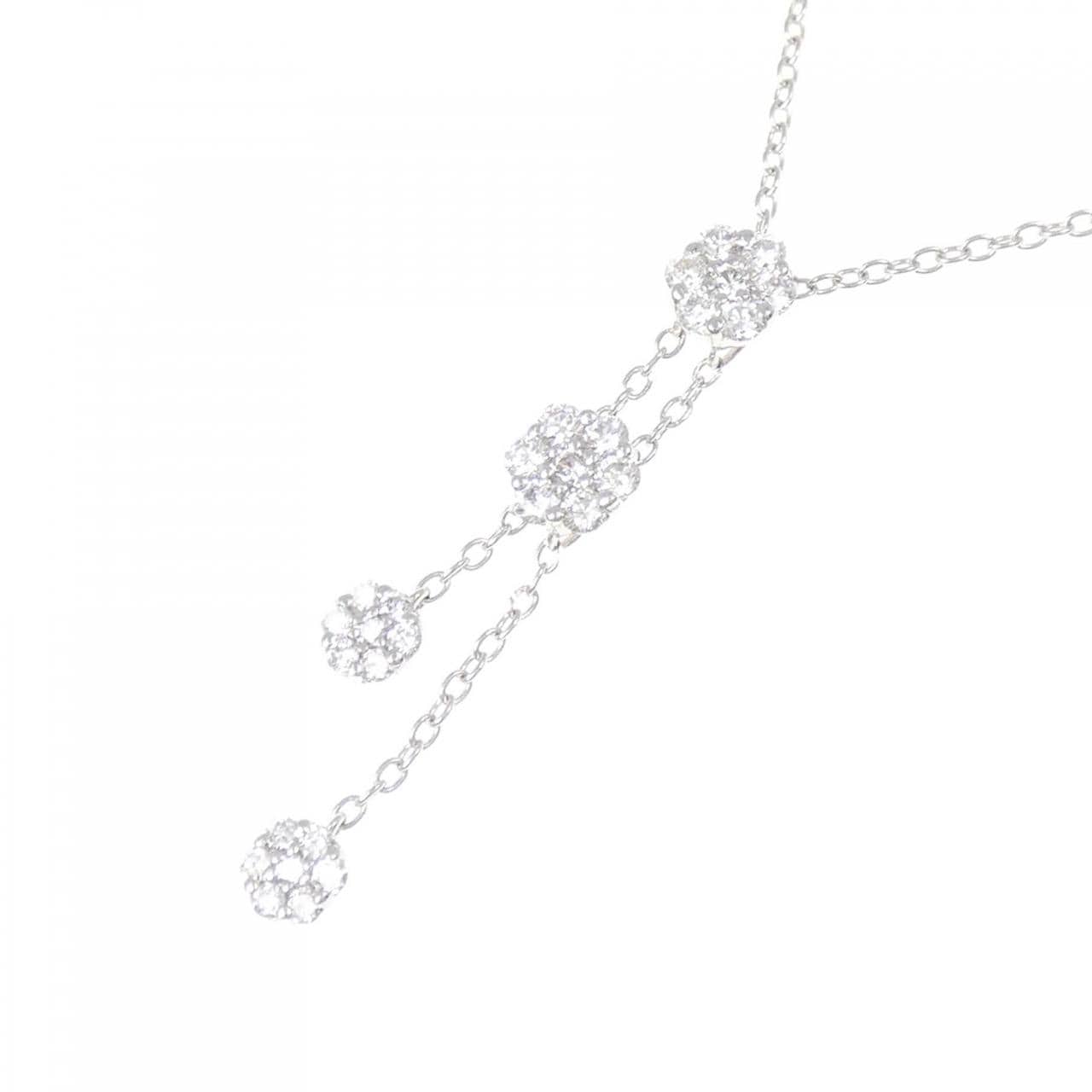 ポンテヴェキオ フラワー ネックレス 0.40CT