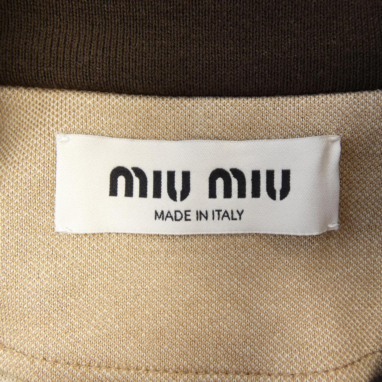 ミュウミュウ MIU MIU JERJEY ZIPPER SWEATSHIRT MJL980 SOOO 17I5 スウェット