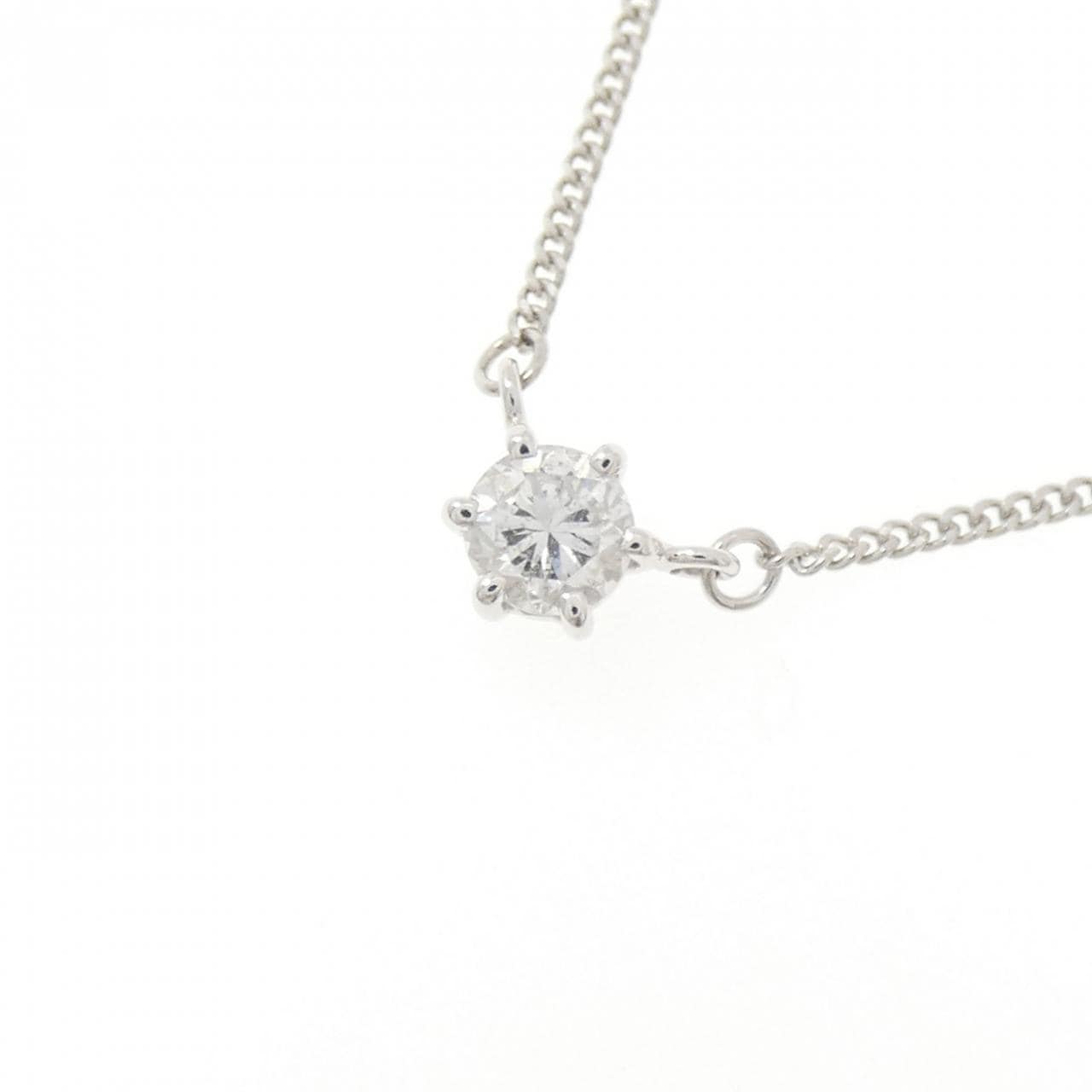 PT850 ソリティア ダイヤモンド ネックレス 0.30CT