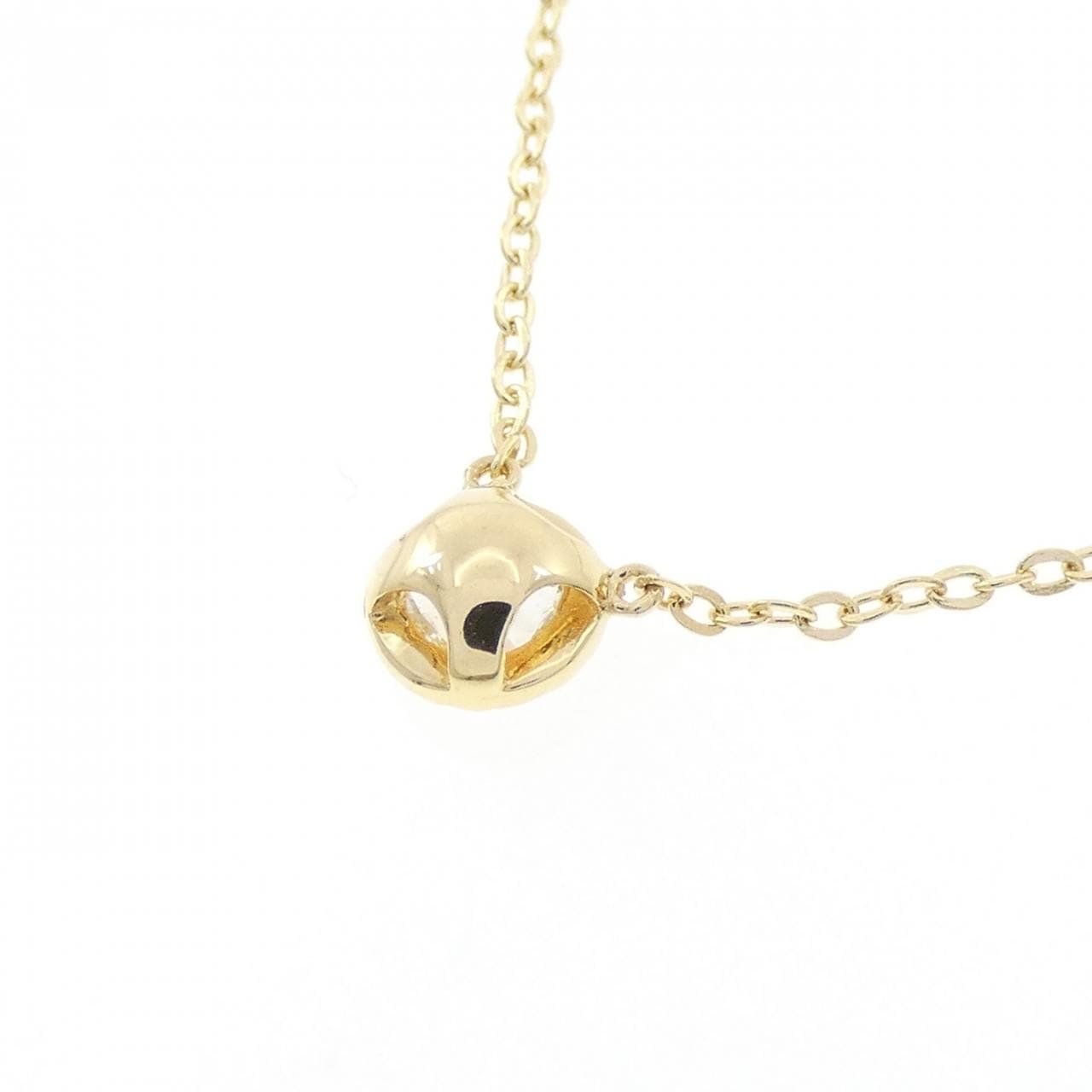 750YG ソリティア ダイヤモンド ネックレス 0.139CT